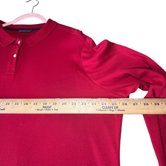 Women's Lands End Red Shirt XL 16W - 18W Cotton Polo Closet Staple Preppy Classy - Picture 7 of 9